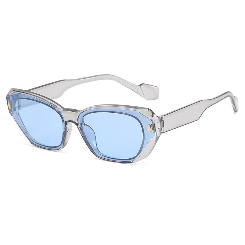 Vintage Rectangle Sunglasses for Women Men PC Frame Anti Glare Sun Glasses Polygon Square Shades Eyewear Unisex