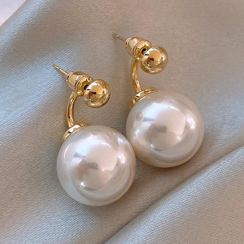 2025 Silver Needle Zircon Pearl Earrings: French Retro Light Luxury Studs for Women
