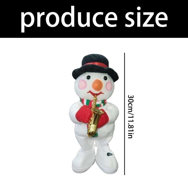 Musical Moving Christmas Tree Plush Decoration Electric Swing Function Festival Party Decoration for Home Office