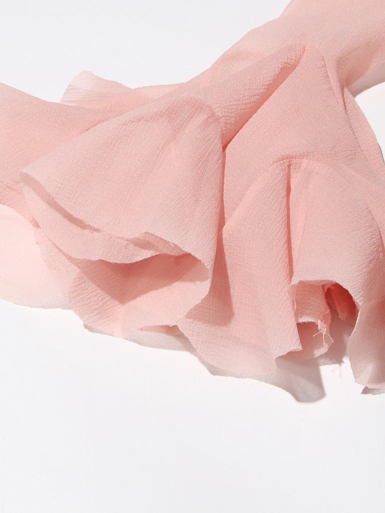 Solid Spliced Button Slimming Dresses for Women O Neck Long Sleeve High Waist Patchwork Ruffles Female Fashion New