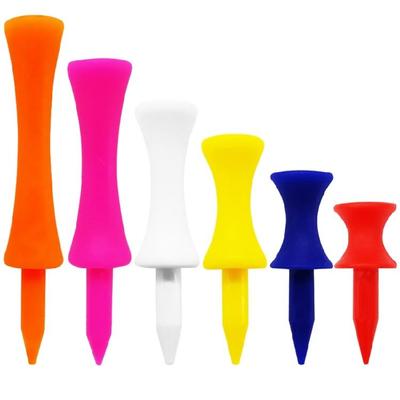 Tees de Golf, 6 Couleurs Chacun de 50 pièces, Tailles Assorties 70mm/57mm/51mm/45mm/38mm/32mm