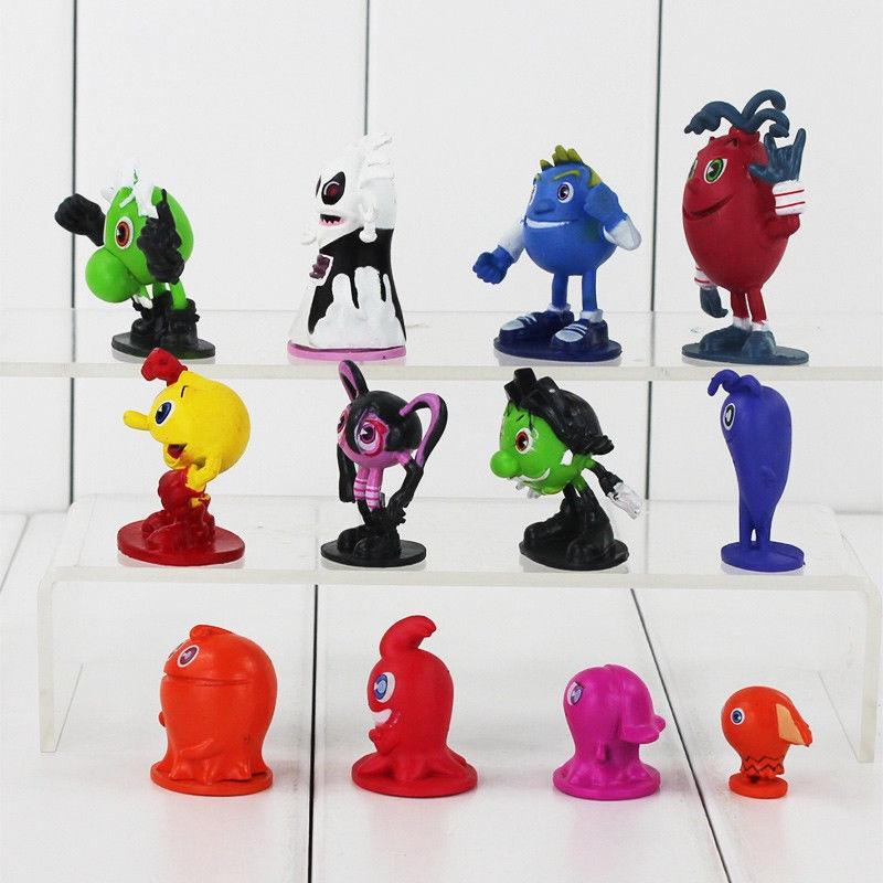 12 Pcs Pac-man And The Ghostly Adventures Action Figures Set Featuring Vibrant Colors