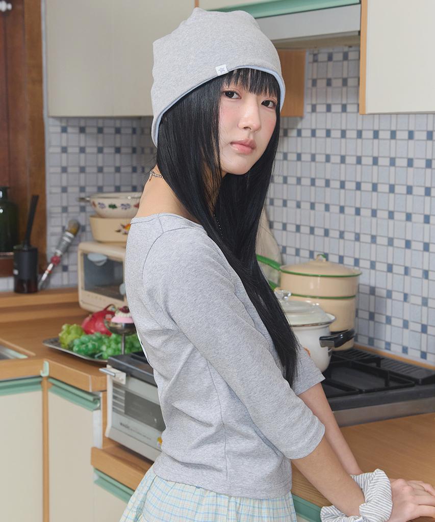 Kiibi Cozy Stripe Reversible Beanie Sky Blue