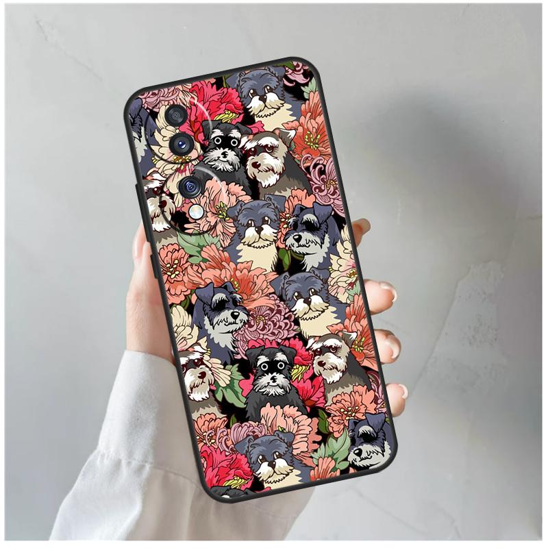 Schnauzer Puppy Dog For Honor Magic 5 6 7 8 Pro Case For Honor 200 400 Lite 50 70 90 X8c X8b X9a X9b X9c X9d Win