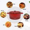 Household Soup Pot Soup Stew Pot with Lid Ceramic Glaze Heat-Resistant Two Ears Non-stick Pot Gas Induction Cooker Cookware