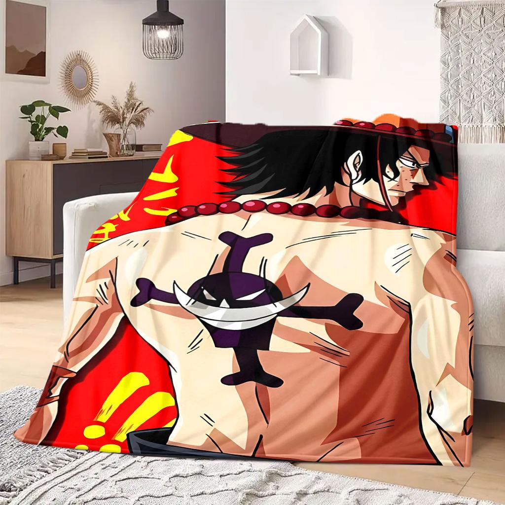 OnePiece anime Flannel Blanket Warm,Comfortable,Suitable for Bedrooms,Sofas,Beds,Chairs,Picnics,Travel