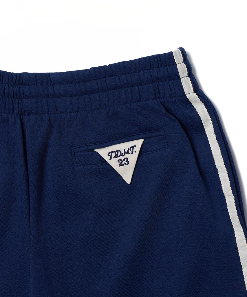 TTUDEMENT 50S Embroidered Track Shorts_Navy