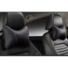 2 X Breathable Wear-Resistant Black PU Leather Car SUV Headrest Neck Rest Pillow
