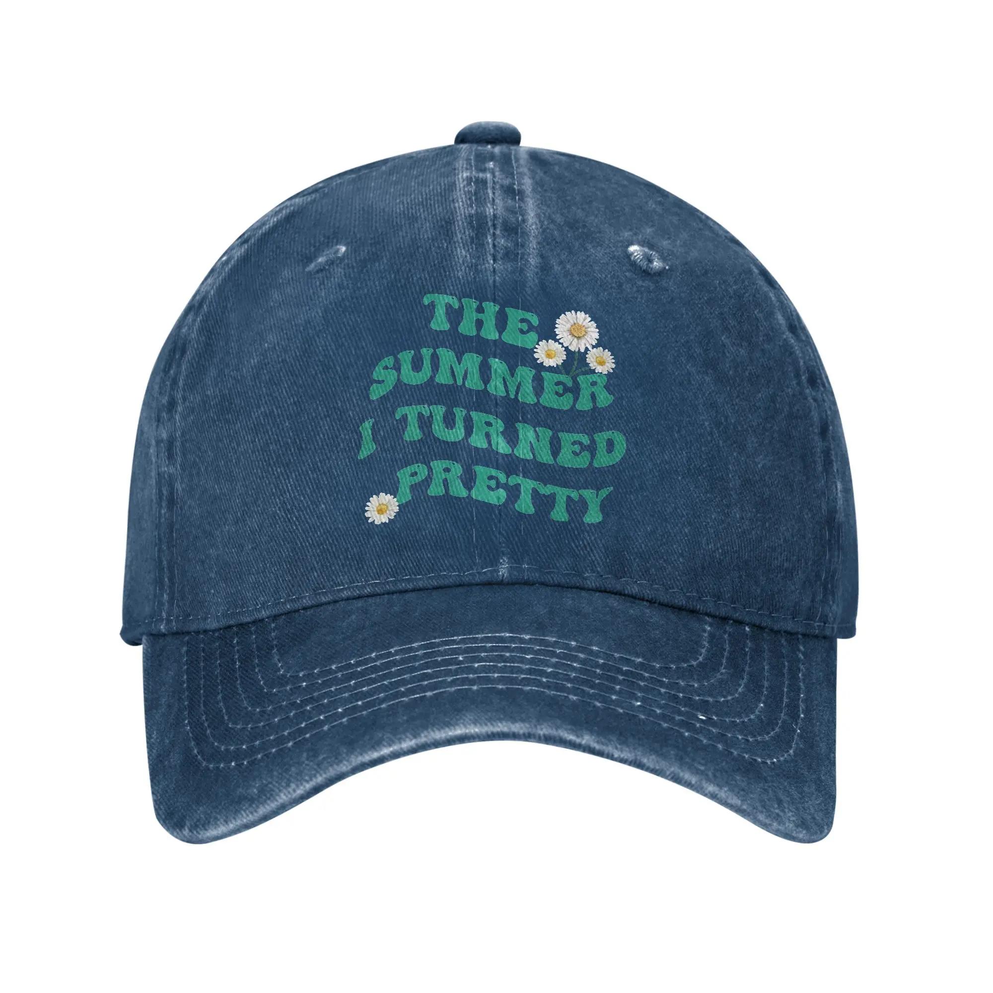 

Unisex The Summer I Turned Pretty Daisy Cute Cap Wear Baseball Cap Vintage Trucker Hats Adjustable One Size