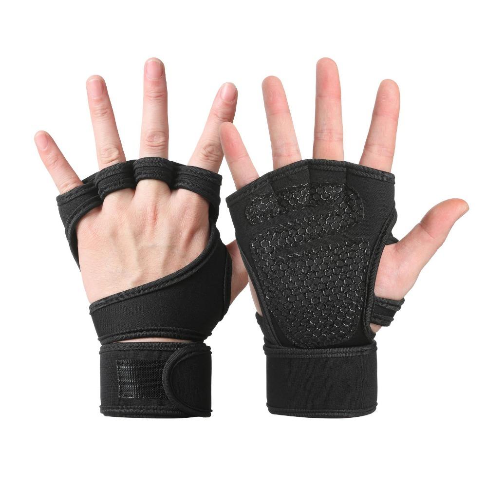Fitness Gloves Men's and Women's Breathable Extended Wrist Guards Weightlifting Fitness Special Outdoor Sports Half-finger Cycling Gloves