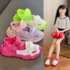 Fashion Girl Sandals 2025 Summer New Mesh Girl Shoes Medium Large Kid Sneaker Allmatch Women Sneakers Girl Sneaker Women Shoes