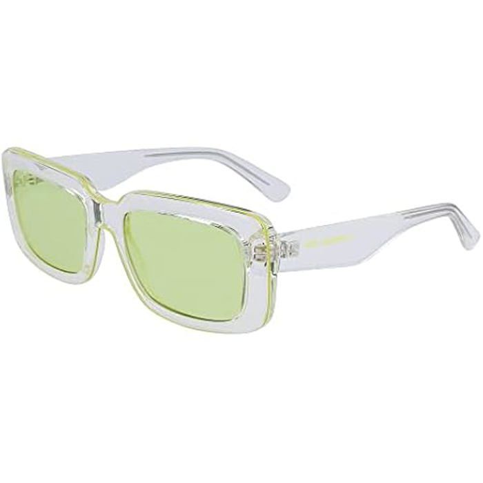 Lunettes de soleil - KARL LAGERFELD - KL6101S - Couleur: 970 Crystal - Verres: Bleu - Mixte
