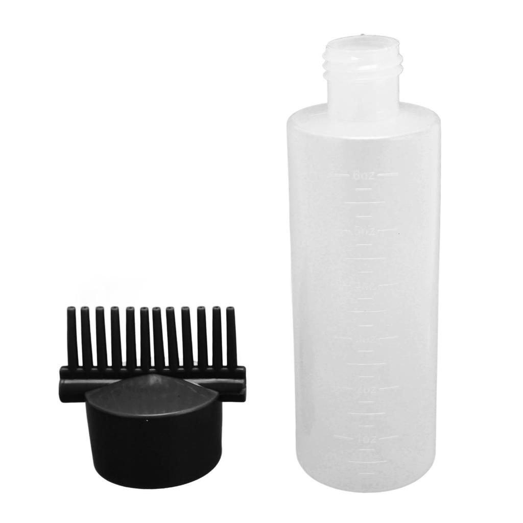 5 Pcs Root Comb Applicator Bottle with Scale Oil Applicator for Hair Dye Hair Oiling Bottle for