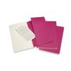 Moleskine Notebook Cahier Journal Set of Large Kinetic Pink CH016D17 3, Lined, Size,