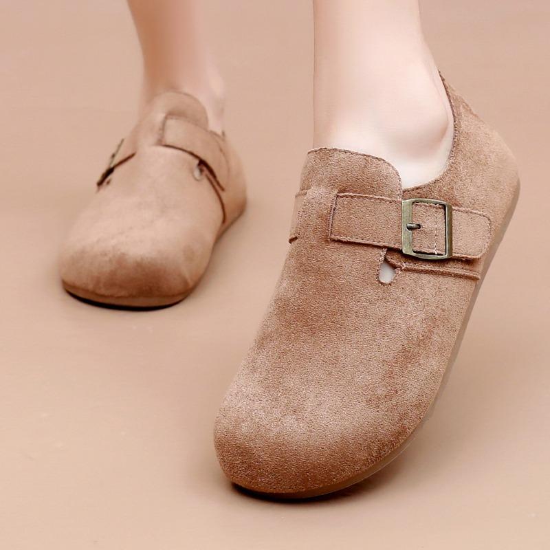 Women's Shoes Retro One Foot Stirrup Full Package Comfortable Lightweight Not Tired Feet Soft Bottom Hundred Thick Bottom Casual Shoes