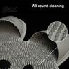 Suction Cup Foot Rugged Back Anti Slip Bathroom Shower Cleaner Rabbit Mat Scrubber Circular Massage