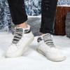 TUINANLE Winter Thick Bottom Plush Fur Snow shoes Warm Cotton Shoes Women's Casual Lace Up Keep Warm sneakers