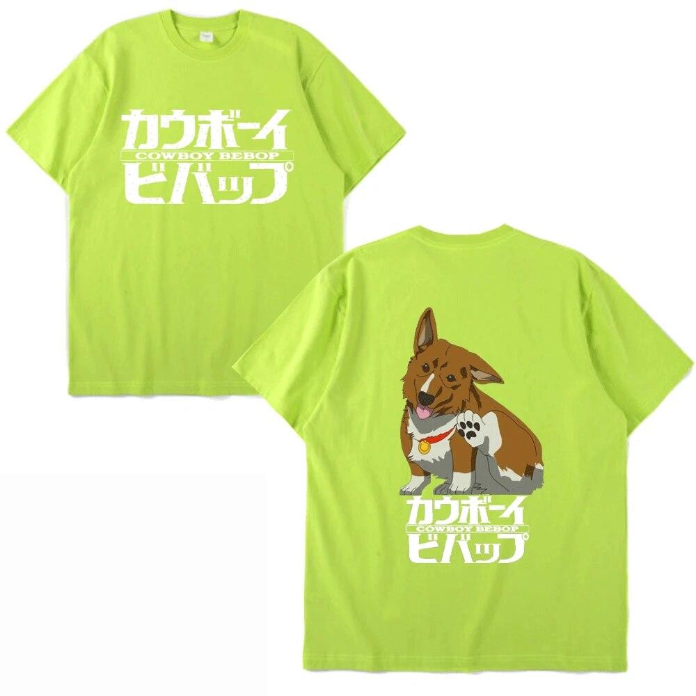 Cool tričko Cowboy Bebop Unisex Dámske Japonské Anime Tričko Dospievajúci Trend Hip Hop Čierne Tričko s Krátkym Rukávom Unisex Top Nové