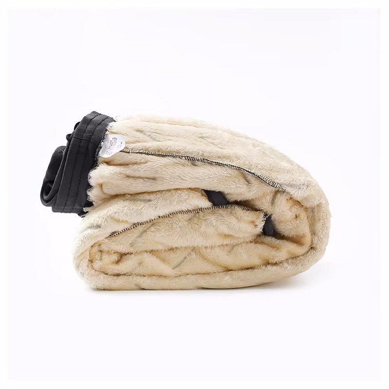 Men's Winter Lambskin Plus Velvet Waterproof Warm Outdoor Trousers