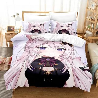 Nyatasha Nyanners Bedding Set Single Twin Full Queen King Size Bed Set Adult Boys Bedroom Duvet Cover Sets 3D Anime