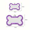 Custom Dog Tags Pendant, Personalised Cat Dog Puppy Pet ID Name Pendants, Collar Tag Pendant Pet Accessories Bone Glitter Pendant