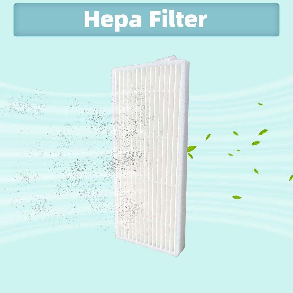 Compatible For Cecotec Conga 1290 / 1390 / 1590 Robot Vacuum Replacement Parts Roller Brush Rag Mop Cloth Hepa Filter