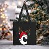 Christmas Letter Print Messenger Bag Student Casual Canvas Bag New