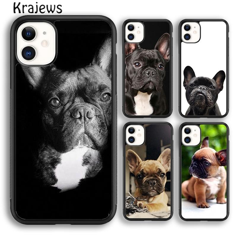 Krajews Whimsical french bulldog Dogs puppy Phone Case For iPhone 17 Air 16 15 14 plus 11 12 13 pro max coque Fundas