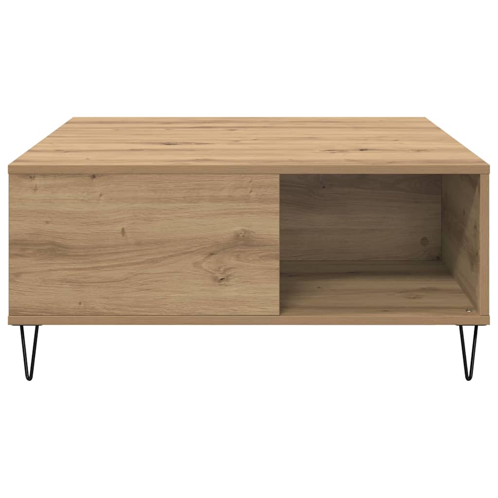 Artisan Oak Coffee Table 80 x 80 x 36.5 cm Particleboard
