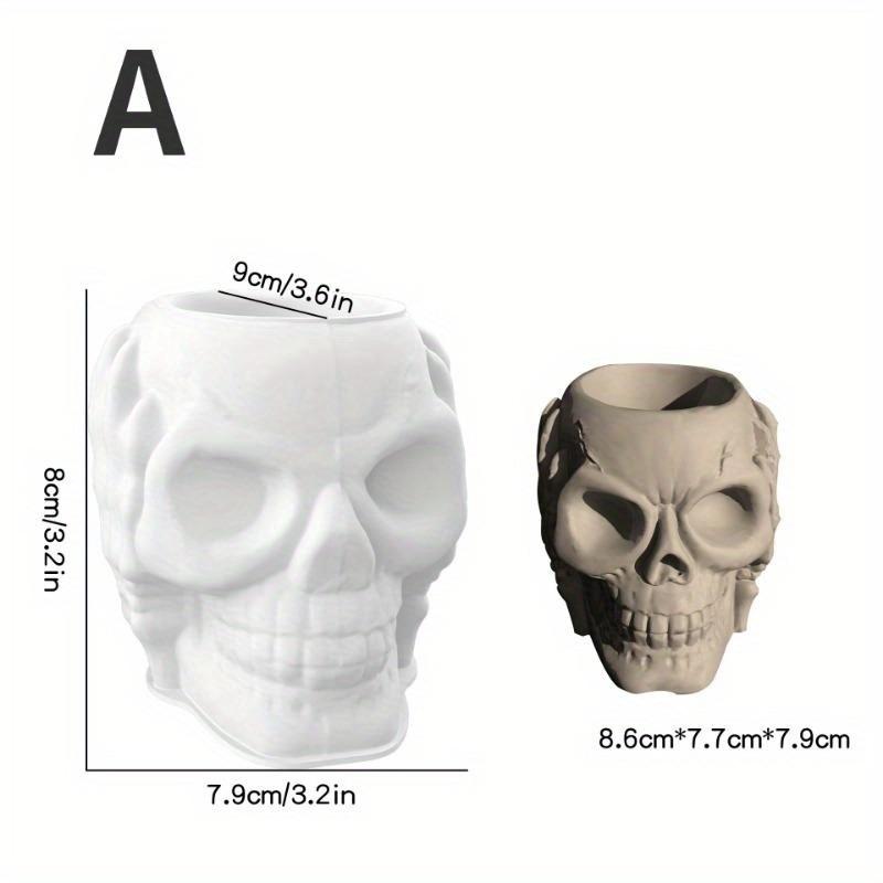 

Силиконовая форма для изготовления черепа из гипса в горшке, декоративная форма для тыквы