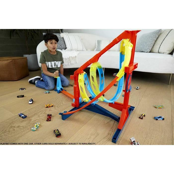 Track Builder Unlimited Coffret Spirale Infernale, Piste Avec Loopings Et Cible, 1 Voiture Incluse, Jouet Pour Enfant [143]