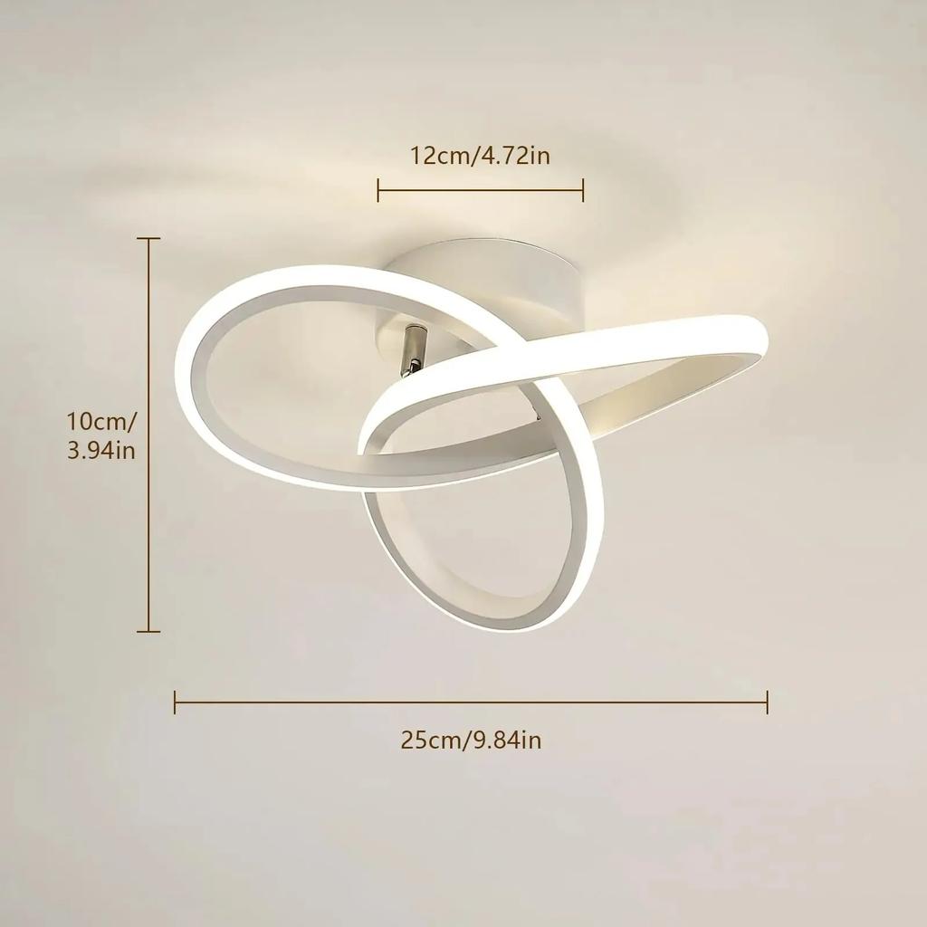 Household LED chandelier modern style three-color lamp ceiling lamp bedroom lamp surface installation 90~260V restaurant lamp