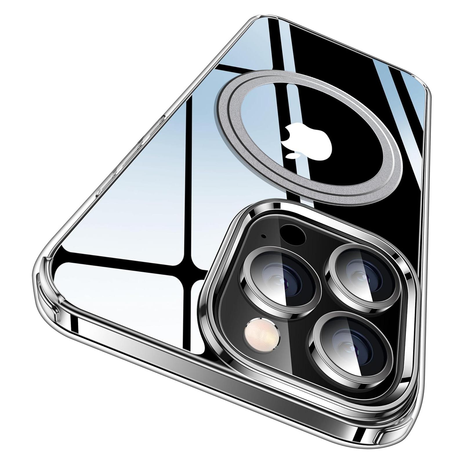 

For iPhone 16 Pro Max Phone Case Compatible with MagSafe TPU+PC Clear Back Cover A