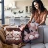Kawaii Cartoon Cute Cat Gaming Pillow Covers Cartoon Sofa Decorative Home Double-Sided Printing Short Plush Cute Cushion Cover