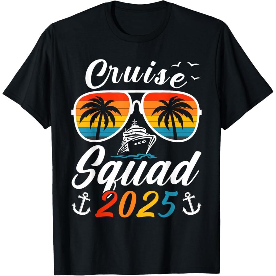 Cruise Squad 2025 Family Friends Vacation Matching Group T-Shirt(3) XXXXXL чёрный