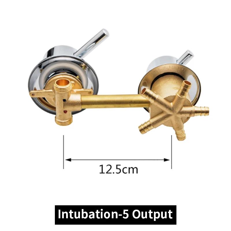 2/3/4/5 Auslasslochabstand 10cm/ 12.5cm Messing Duschraum Armatur Badezimmer Intubation Mischventil Umsteller Für Duschkabinen Armatur