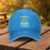 Happy th Birthday Printed Baseball Cap Unisex Duckbill Cap for Outdoor Sports Fitness Travel