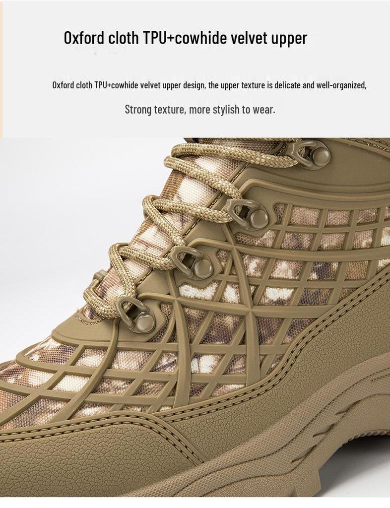 Men's Plus Size Durable Combat and Hiking Boots for Special Forces