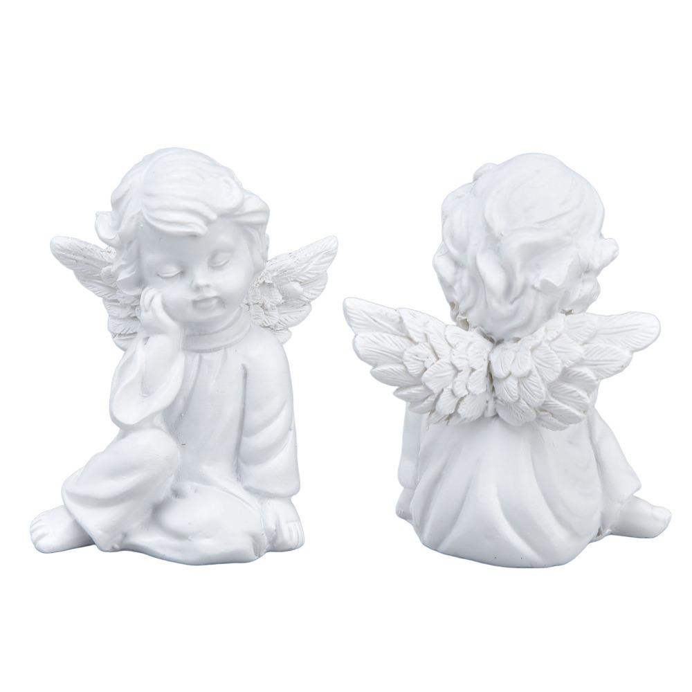 2.17x2.56x1.57in Cherub Figurine Resin European Style Ornament Wedding Ornament