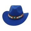 Premium Ethnic Style Tibetan Grassland Stage Performance Top Hat Retro Jazz Elegant Jazz Hat
