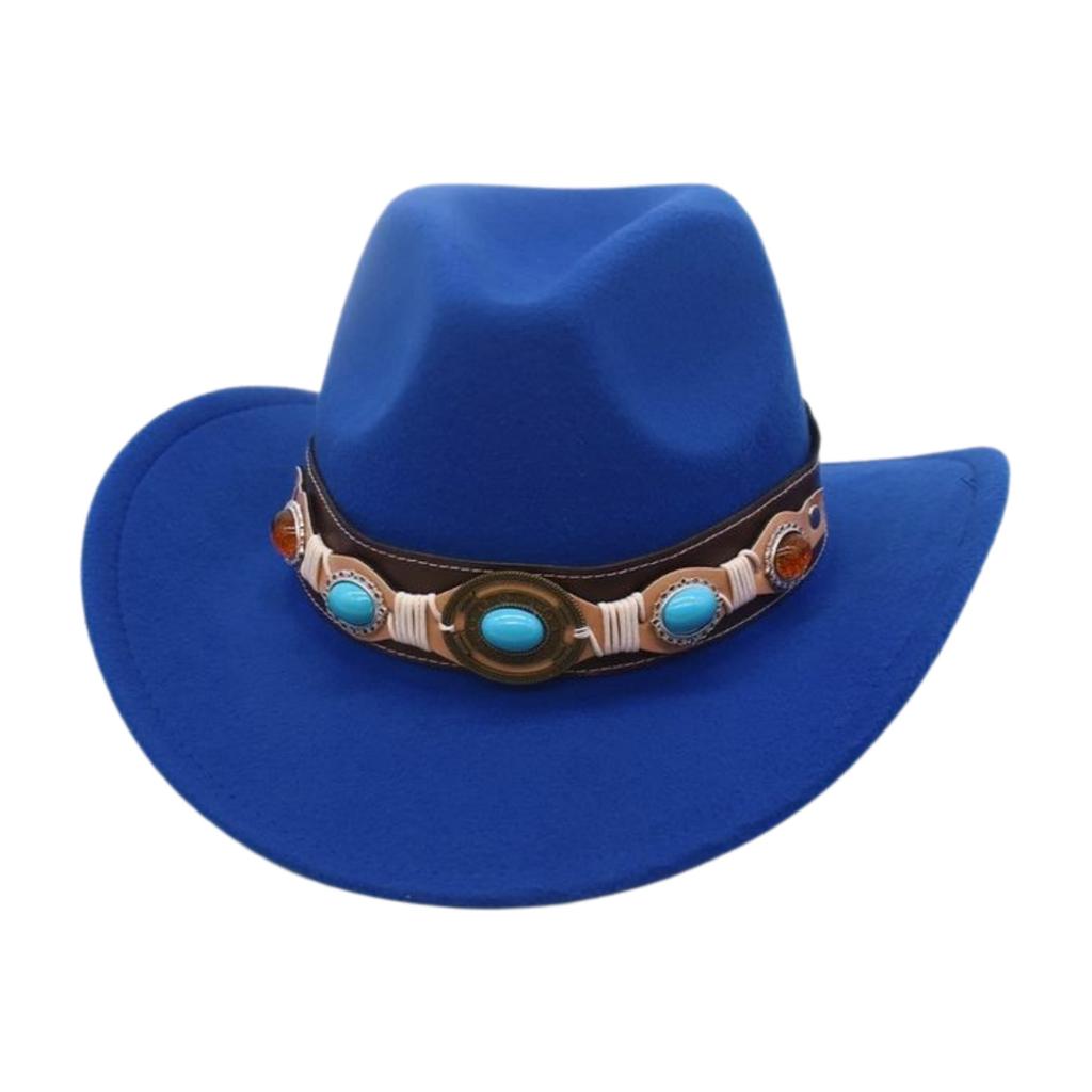 Premium Ethnic Style Tibetan Grassland Stage Performance Top Hat Retro Jazz Elegant Jazz Hat