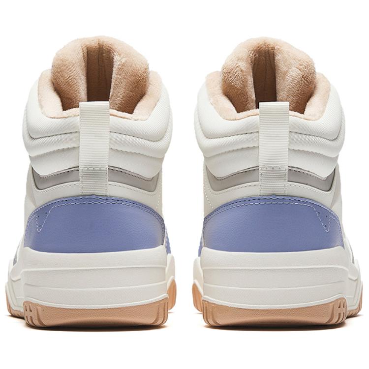Anta Full Score Comfortable Versatile Non-Slip Warm High-Top Skate Shoes Women Skate Shoes White Blue 122448972-1