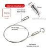 304 Stainless Steel Adjustable Safety Hanging Wire with Hook for Billboards, Lamps, and Pictures