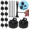 12/15/20Pcs Self-Locking Zip Tie Holders Heavy Duty Wire Mount Base  Electrical Supplies