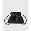 Cowhide Ruched Cloud Drawstring Bucket Bag - Soft Leather Crossbody Shoulder Bag for Women 2025.