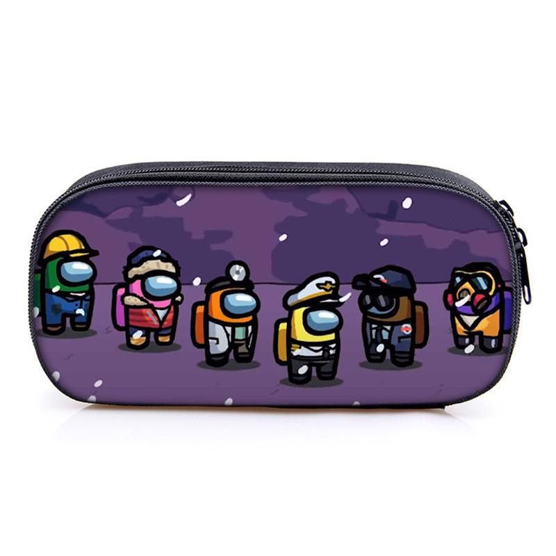 Among Us Game Characters Print Single Layer Stationery Storage Bag For Students