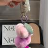 Real Rex Rabbit Fur Grape Keychain & Bag Charm - Cute Pendant Pompon