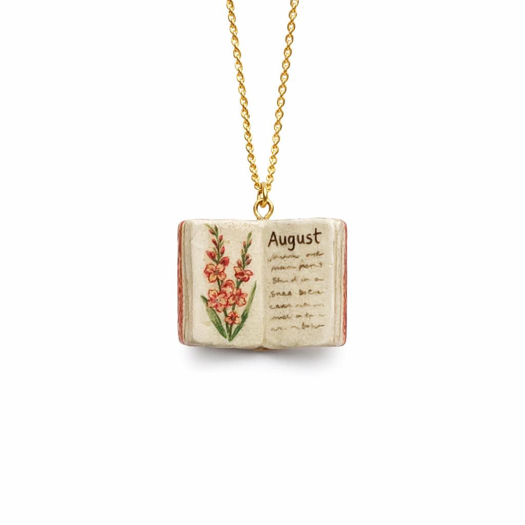 Retro Copper Heart Necklace For Ladies With Dainty Book Charm And Melodic Elements