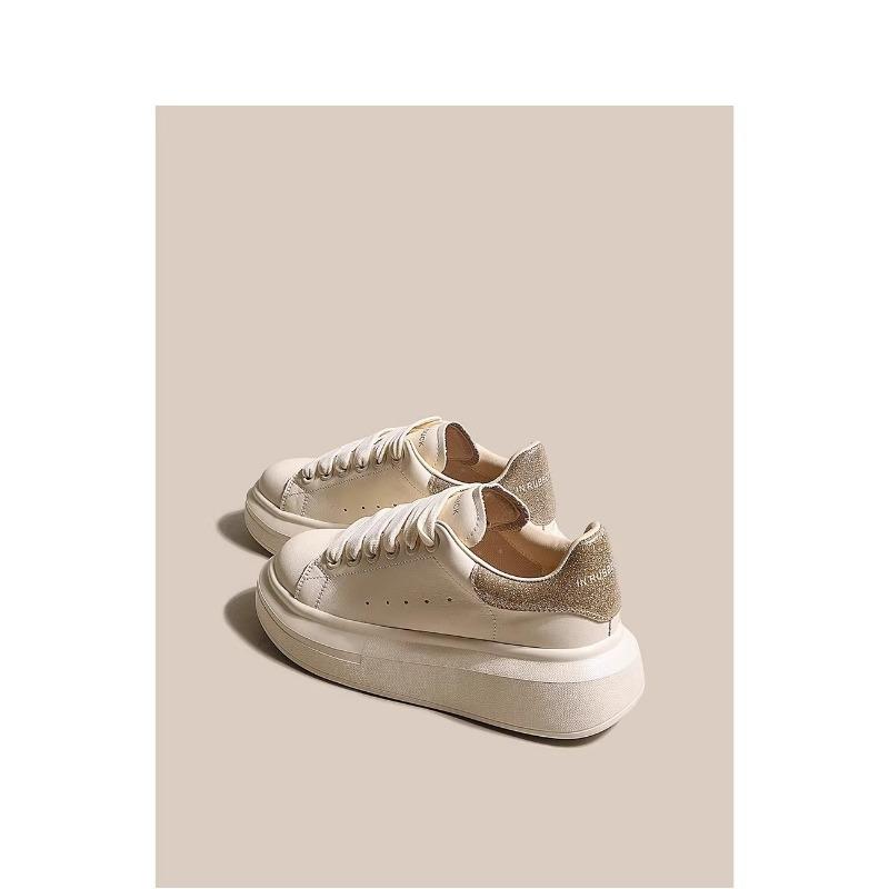 Thick-soled heightening board shoes women's versatile little white shoes spring new small sports and leisure shoes