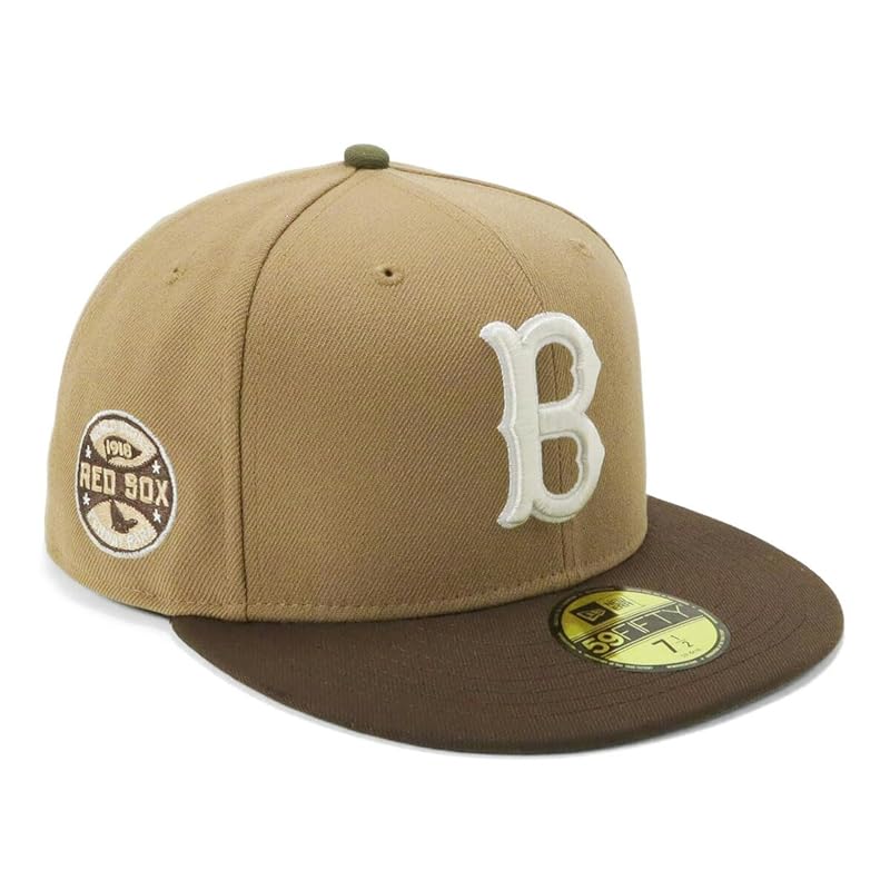 

[New Era] newera cap 59FIFTY 14676989 NER35C7956 MLB boston red sox BOS khaki beige 7 1/2 SIDE PATCH 2-Tone UNDER VISOR ONSPOTZ special order men s